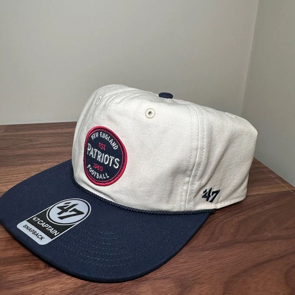 Men's '47 Natural New England Patriots Payson Captain Adjustable Hat